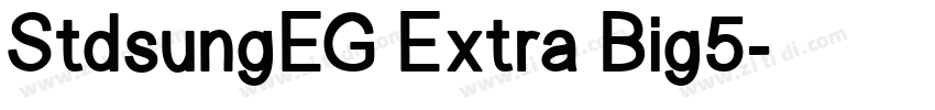 StdsungEG Extra Big5字体转换